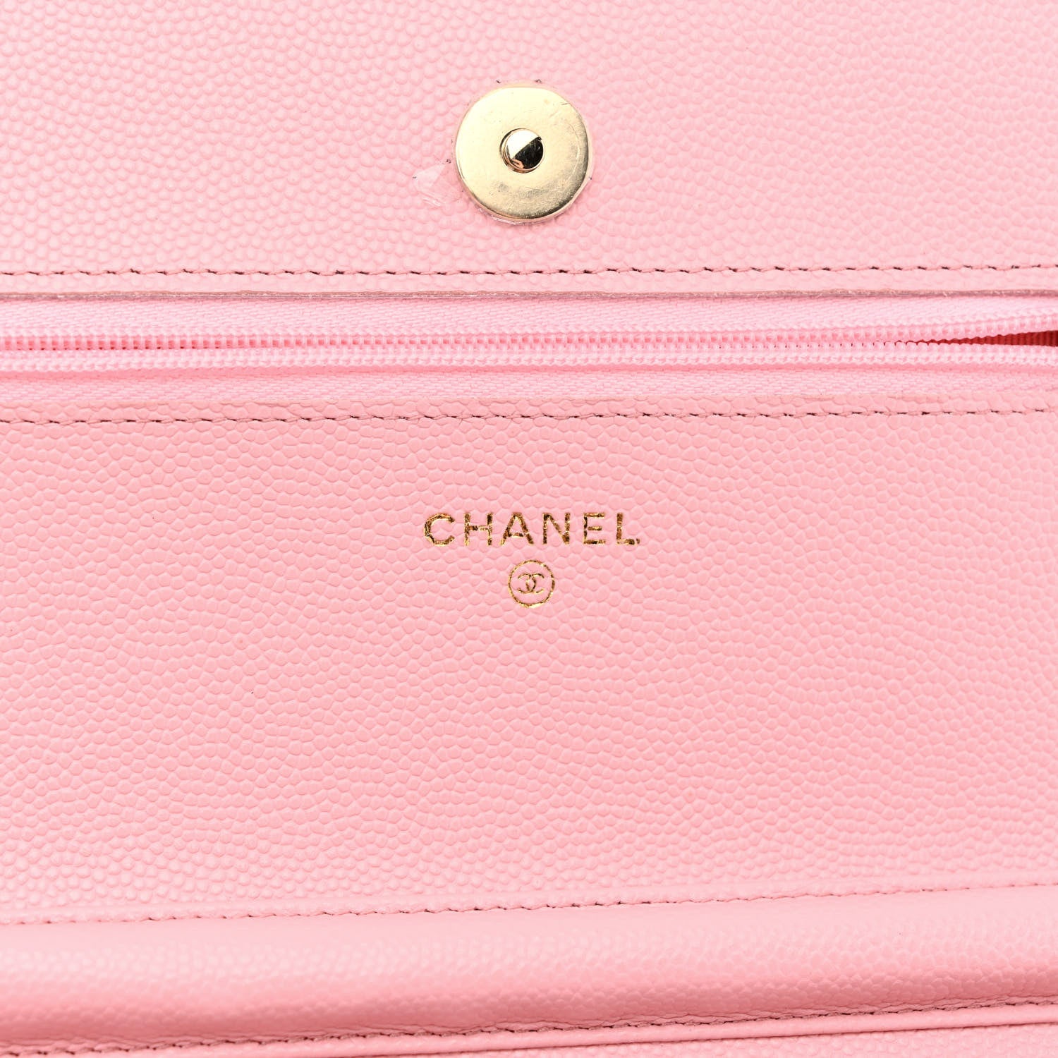 Chanel Caviar Quilted Wallet On Chain WOC Light Pink 6 of 12
