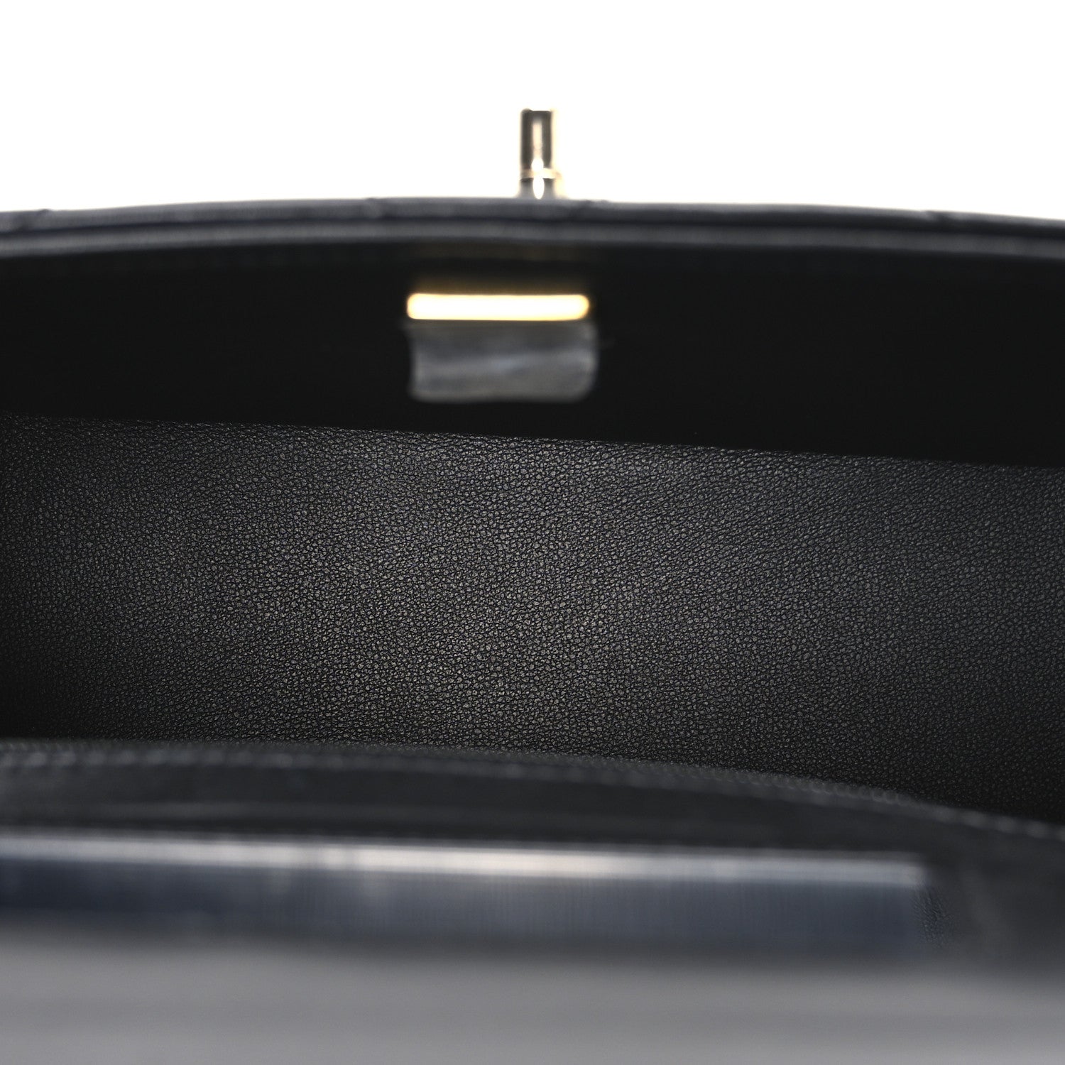 Chanel Shiny Calfskin Quilted CC Handle Vanity Flap Bag Black 5 of 10