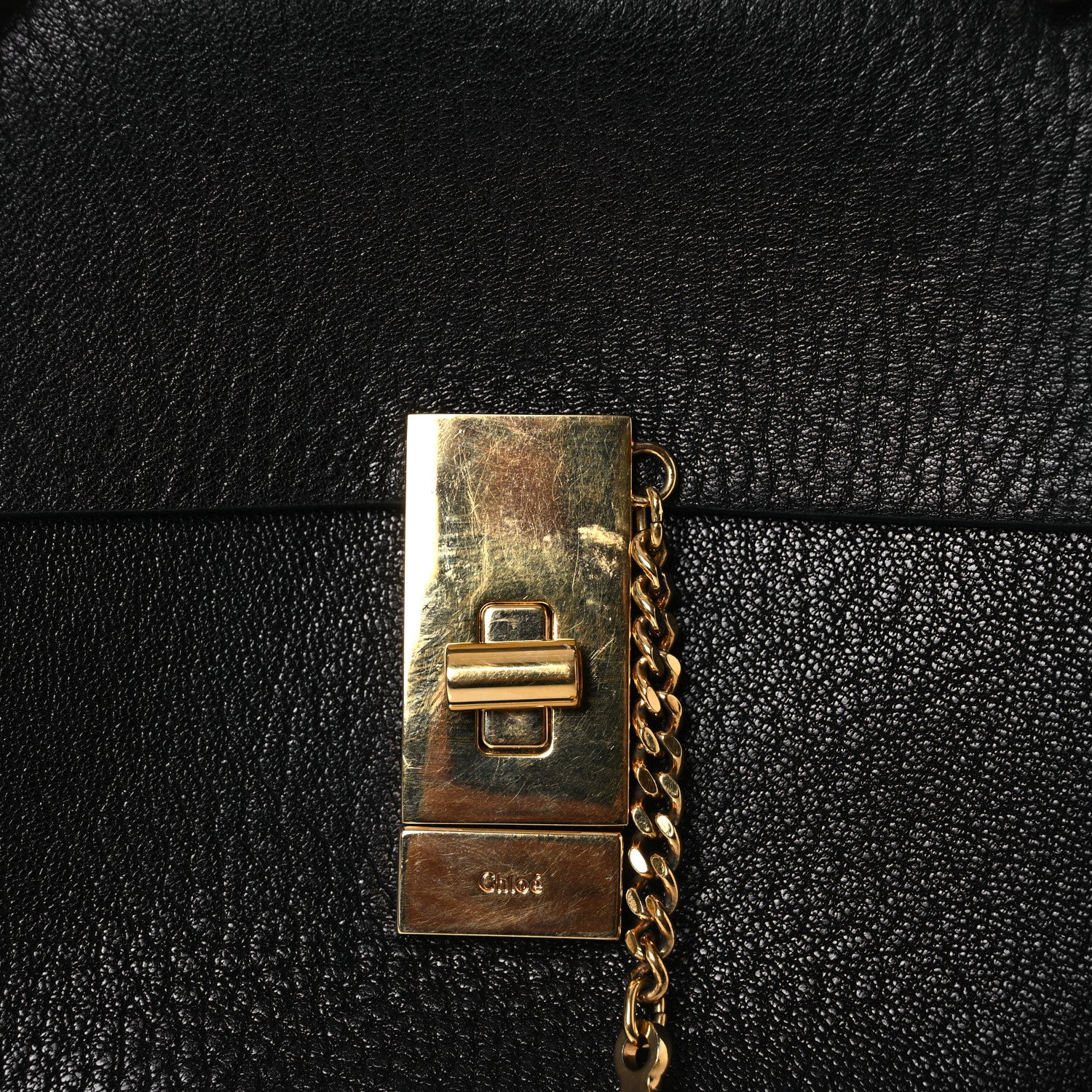 Chloe Goatskin Mini Drew Shoulder Bag Black 11 of 12