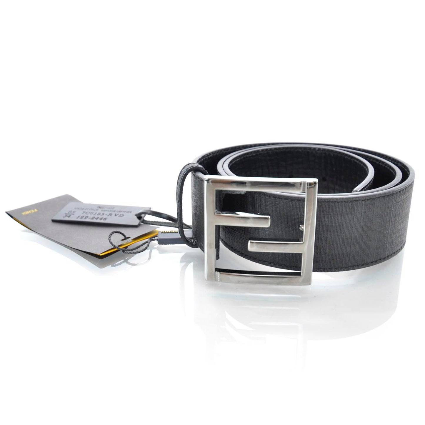 Zucca Spalmati FF Buckle Belt 85 34 Grey