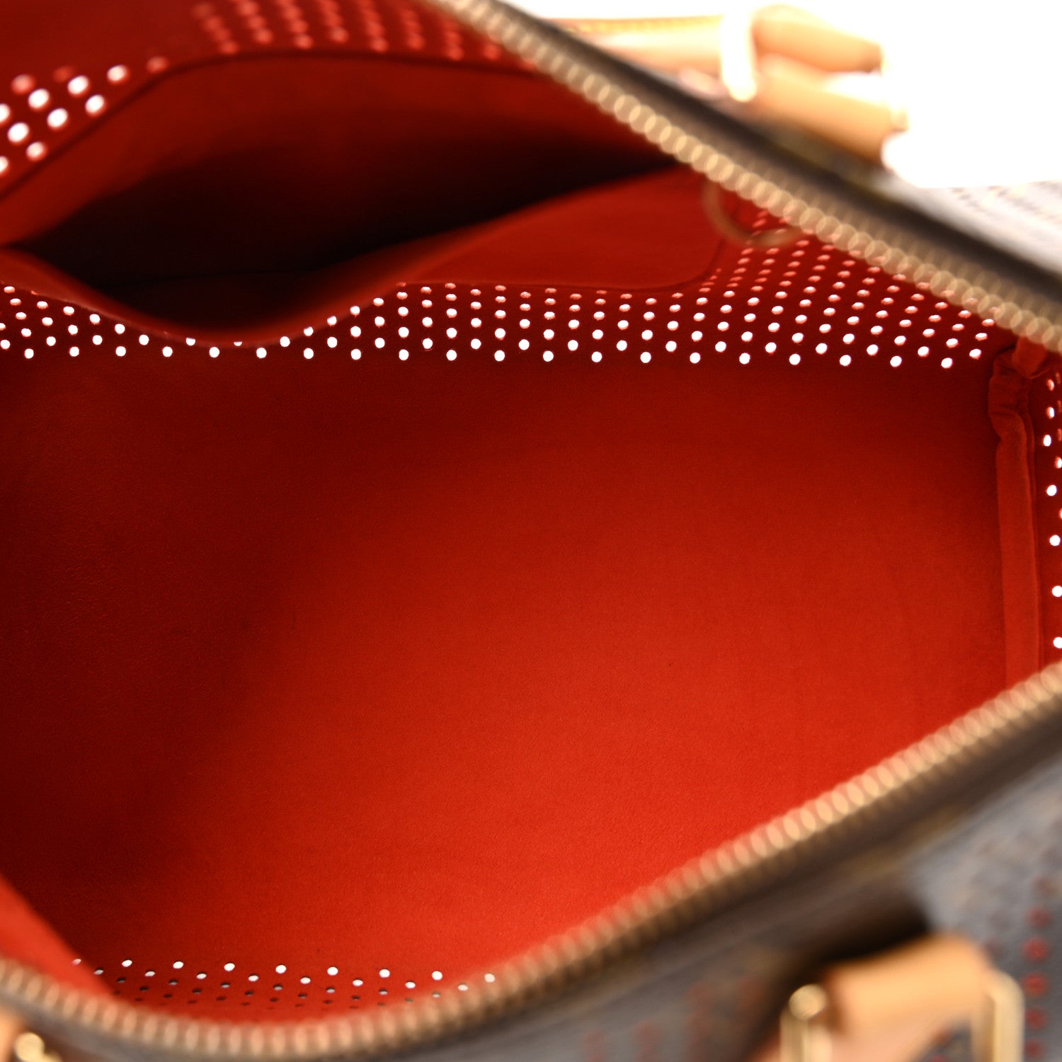 Louis Vuitton Monogram Perforated Speedy 30 Orange 5 of 9