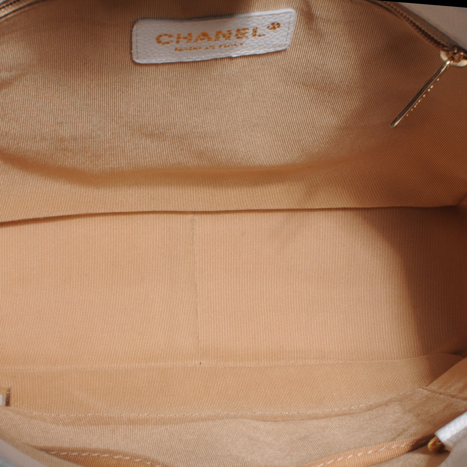 Chanel Caviar Petit Shopping Tote PST White 5 of 7