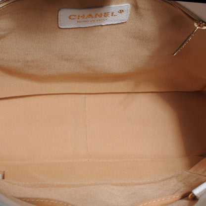 Chanel Caviar Petit Shopping Tote PST White 5 of 7