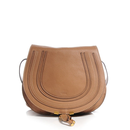 Chloe Calfskin Medium Marcie Round Crossbody Bag Nut 1 of 10