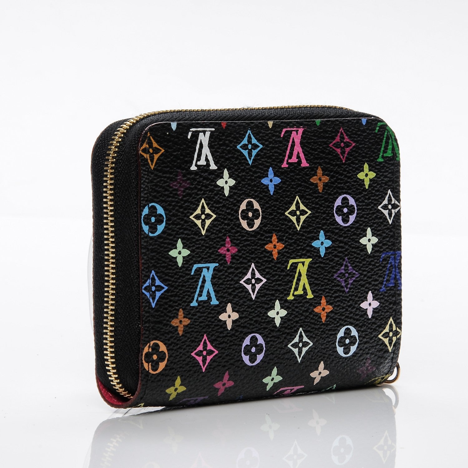 Louis Vuitton Monogram Multicolor Zippy Coin Purse Black Grenade 3 of 6