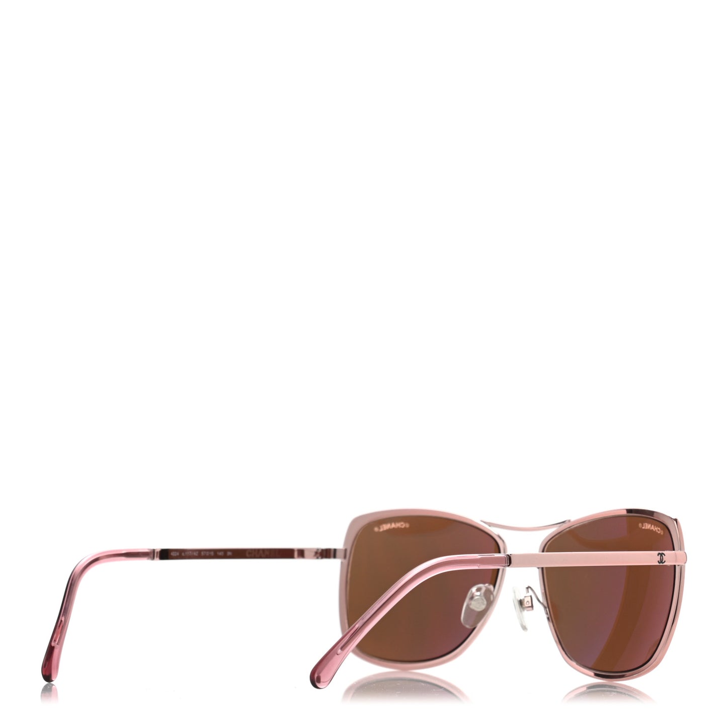 Metal Pilot Summer Sunglasses 4224 Rose Gold