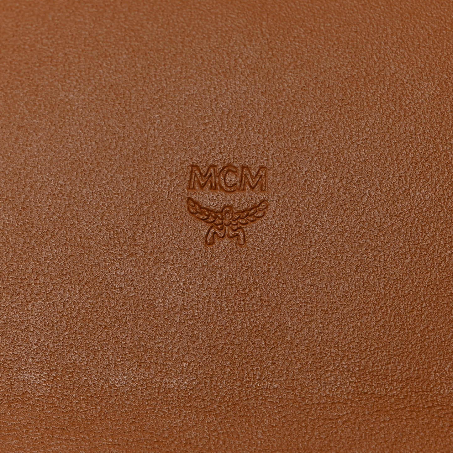 Visetos Large Trifold Flap Wallet Cognac