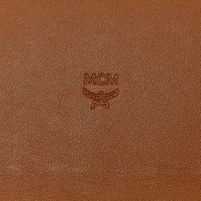 MCM Visetos Large Trifold Flap Wallet Cognac 6 of 8