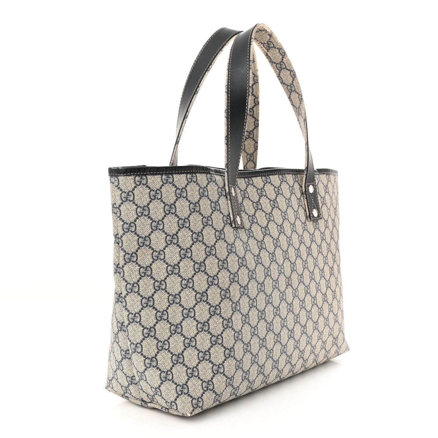 Gucci GG Plus Monogram Medium Signature Web Loop Tote Navy 3 of 14