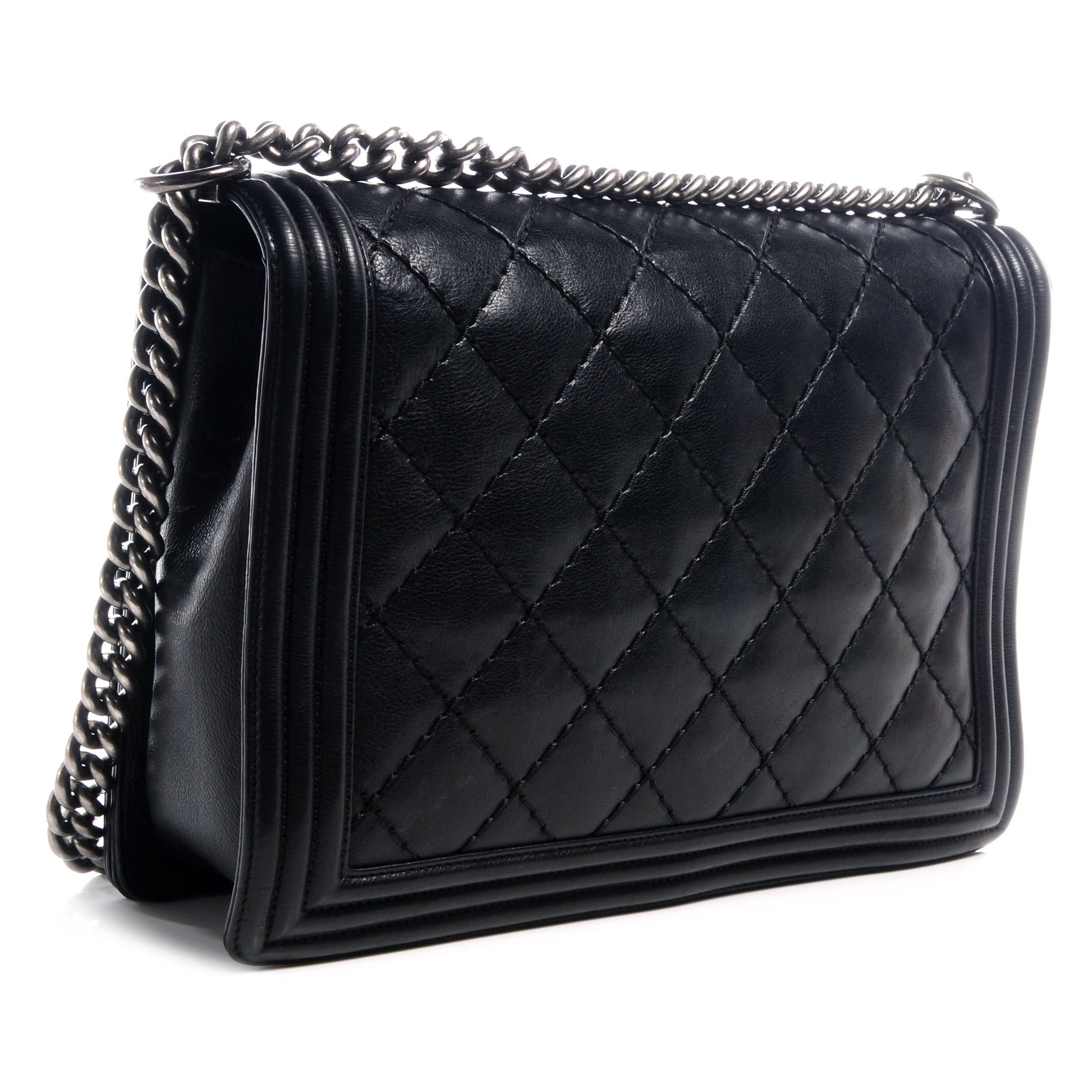 Chanel Calfskin Quilted Large Boy Flap Black 3 of 8