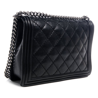 Chanel Calfskin Quilted Large Boy Flap Black 3 of 8