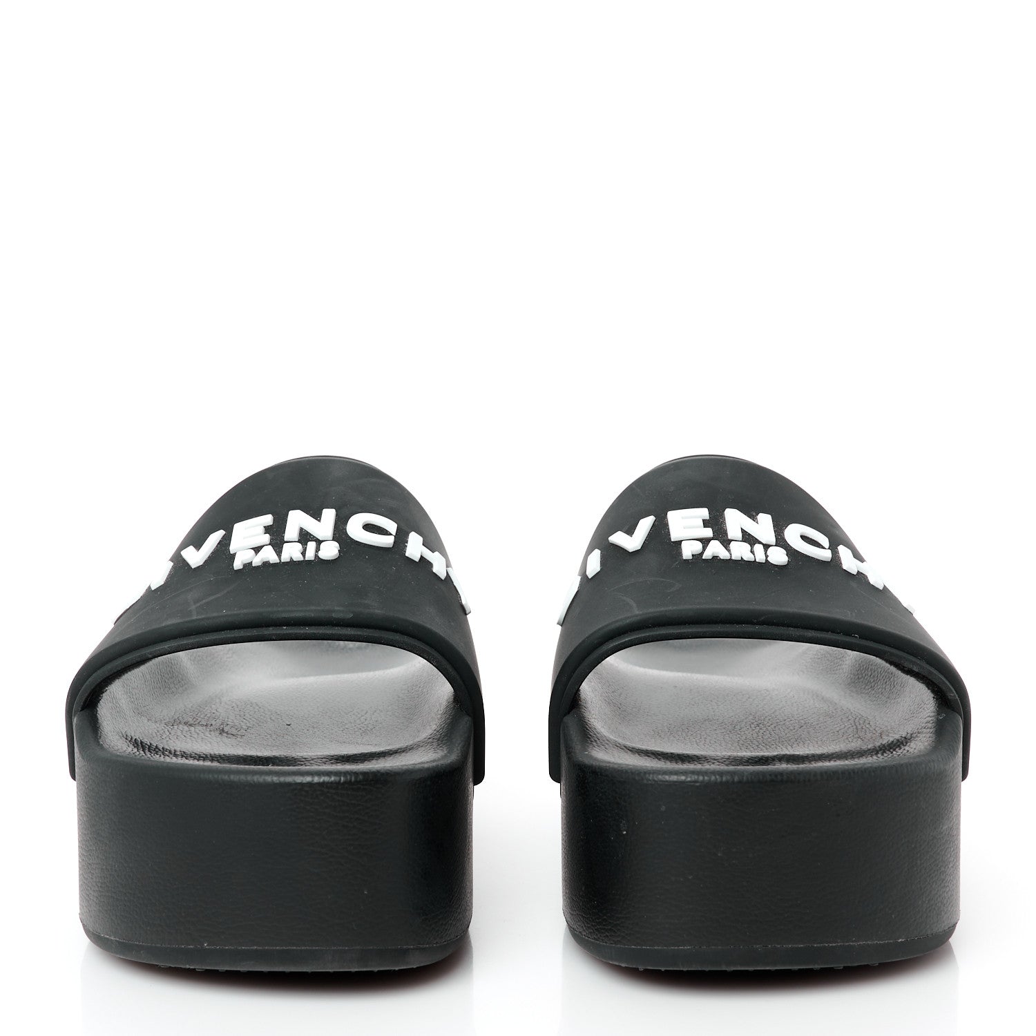Givenchy Rubber Logo Platform Slides 38 Black 3 of 8