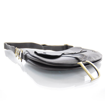 Christian Dior Leather Baudrier Saddle Bag Brown 5 of 8