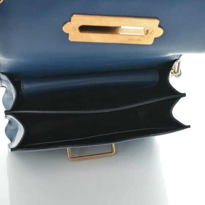 Prada City Calf Saffiano Cahier Bag Bluette Black 5 of 6