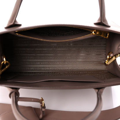Prada Saffiano Cuir Calfskin Medium Monochrome Top Handle Tote Cipria 5 of 9