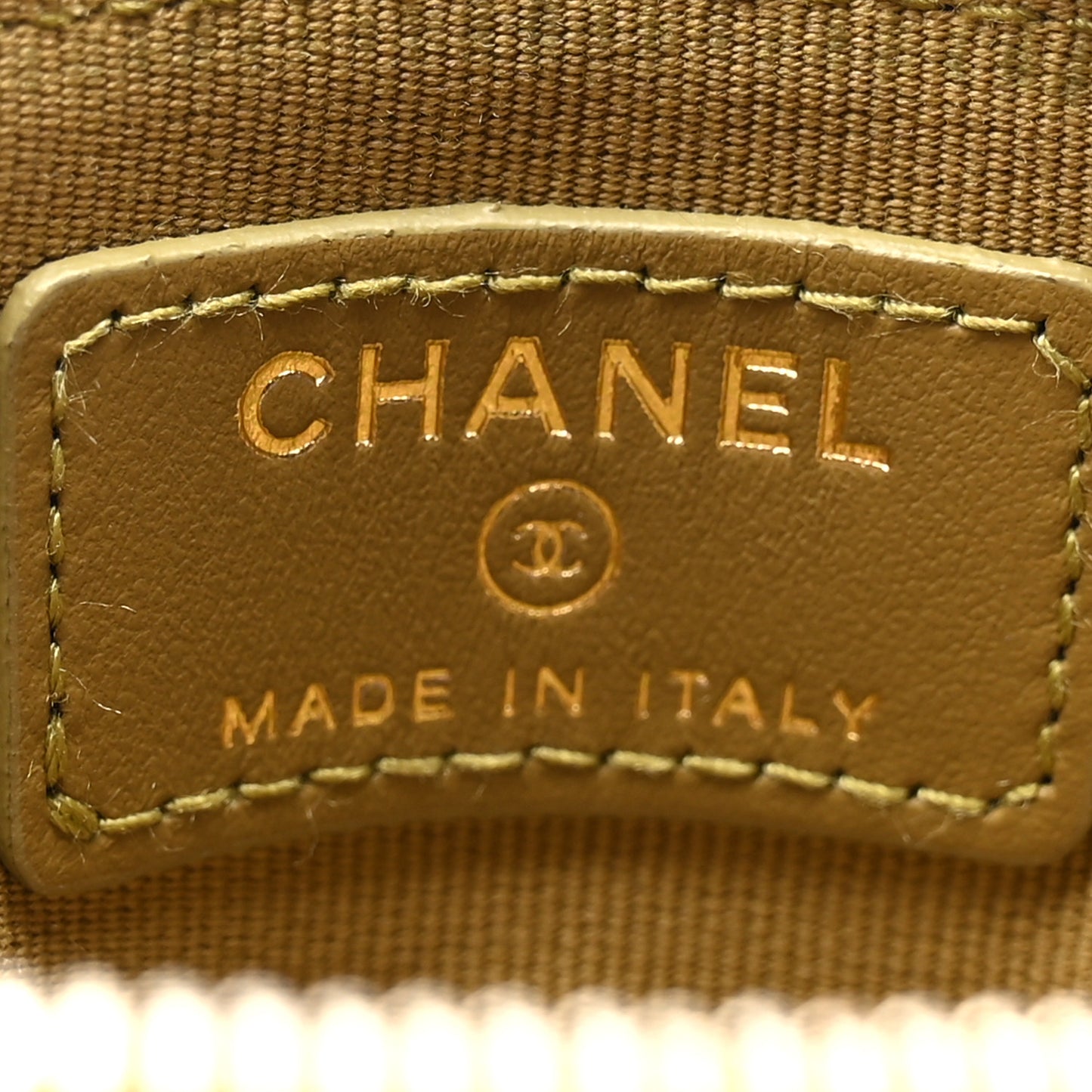 Caviar Quilted Crystal Zip Card Holder Wallet Green