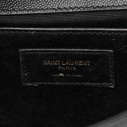 Saint Laurent Grain De Poudre Small Monogram Kate Satchel Black 6 of 14
