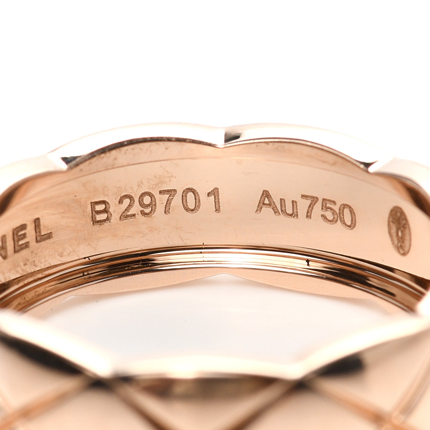 Chanel 18K Rose Gold Small Coco Crush Ring 55 7.25 5 of 6