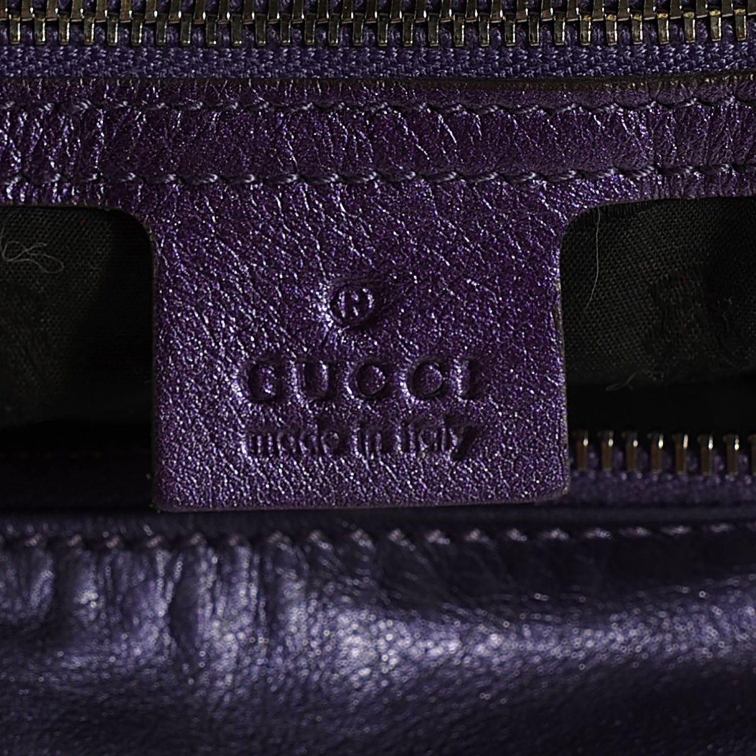 Gucci Metallic Calfskin Medium Galaxy Hobo Purple 6 of 7