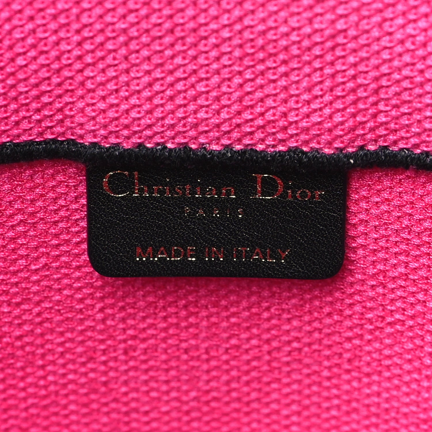 Christian Dior Canvas Embroidered Large Jungle Pop Book Tote Fuchsia Multicolor 6 of 9