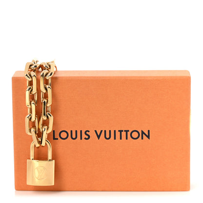 Louis Vuitton LV Edge Necklace Cadenas Gold 4 of 5