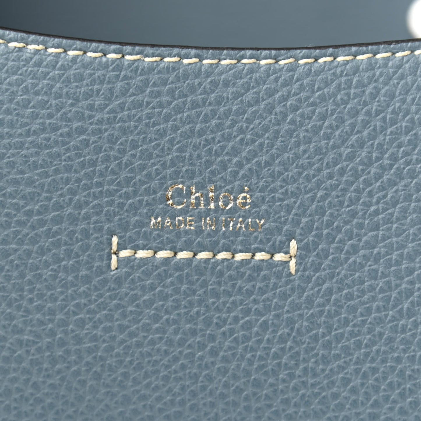 Grained Calfskin Small Darryl Saddle Crossbody Bag Mirage Blue