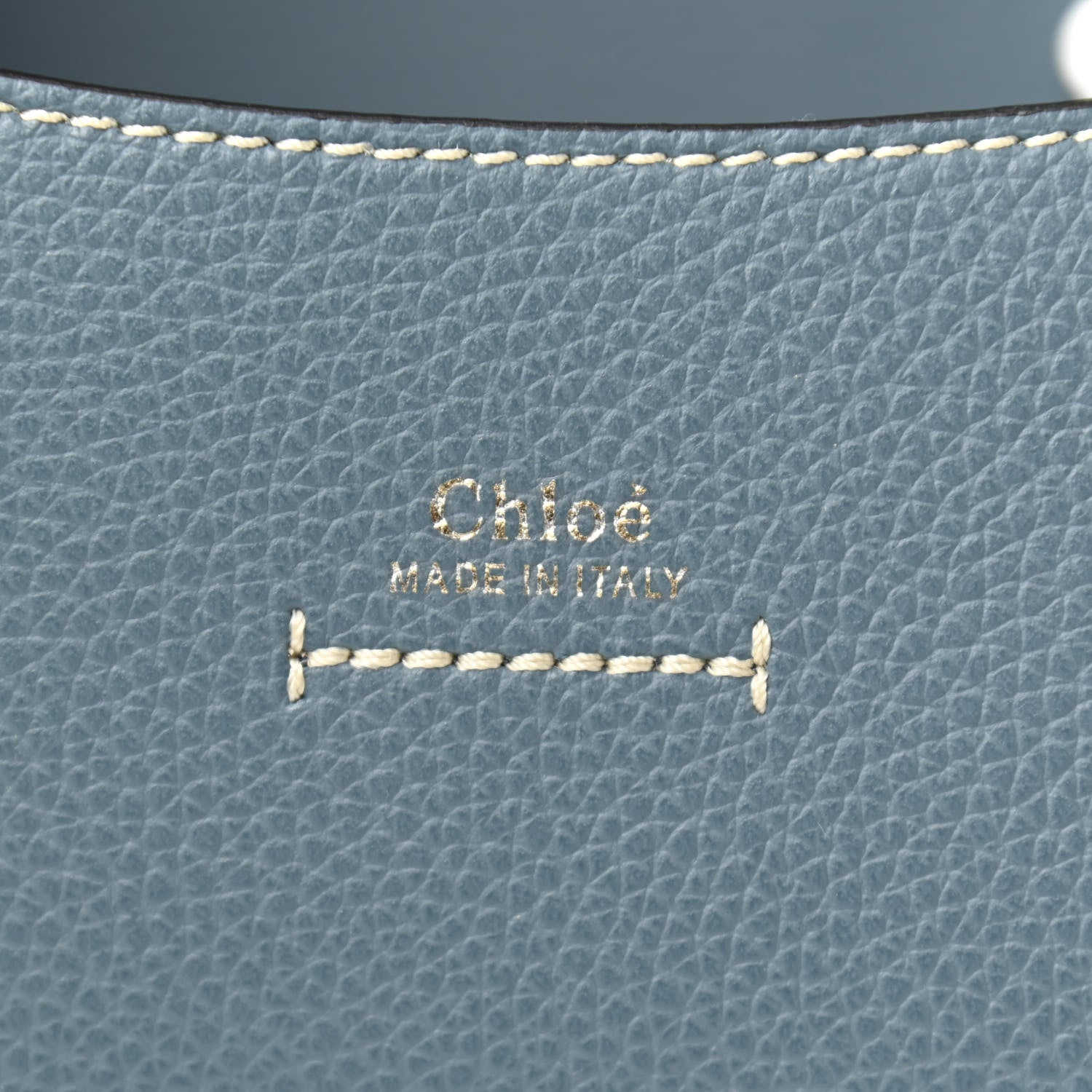 Chloe Grained Calfskin Small Darryl Saddle Crossbody Bag Mirage Blue 6 of 9