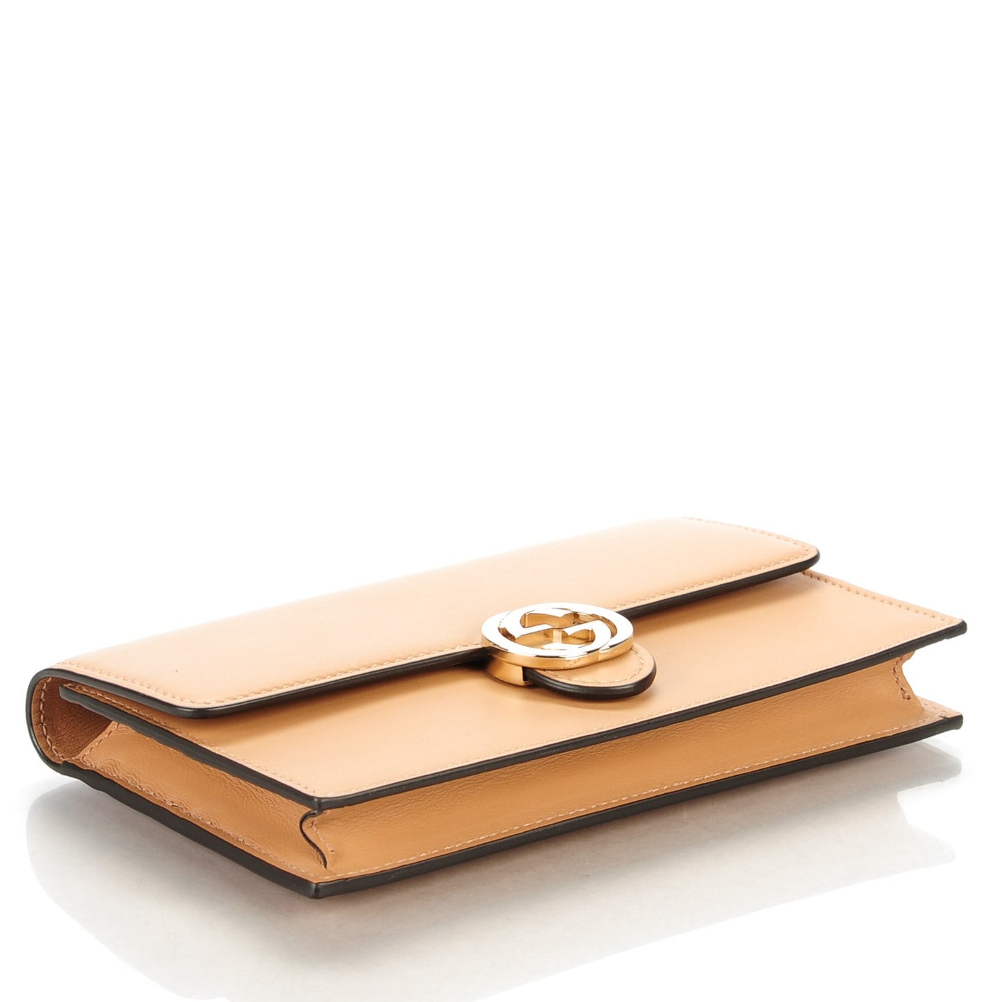 Calfskin Icon Wallet Camelia