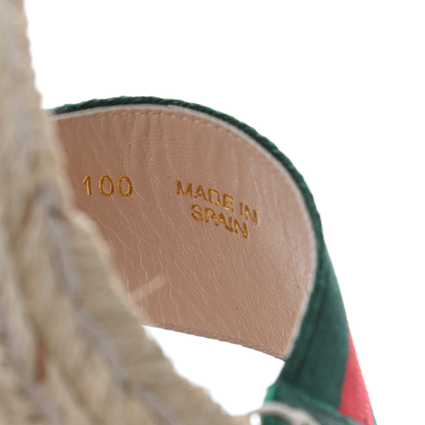 Canvas Malaga Kid Web Ankle Wrap Espadrille Wedge Sandals 40 Green Red Mystic White Emerald