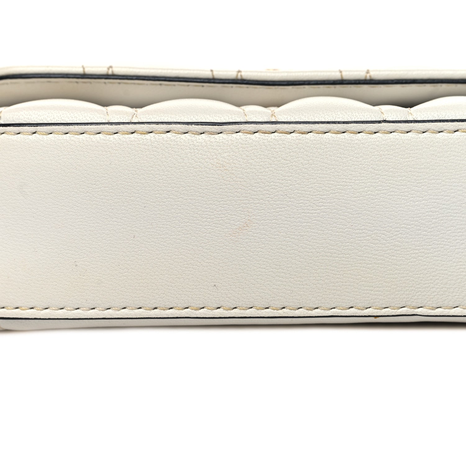 Versace Nappa Quilted Virtus Evening Bag White 11 of 12