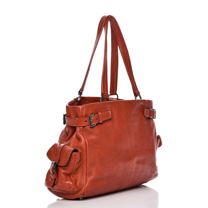 Prada Vitello Daino Shoulder Bag Arancio 3 of 21