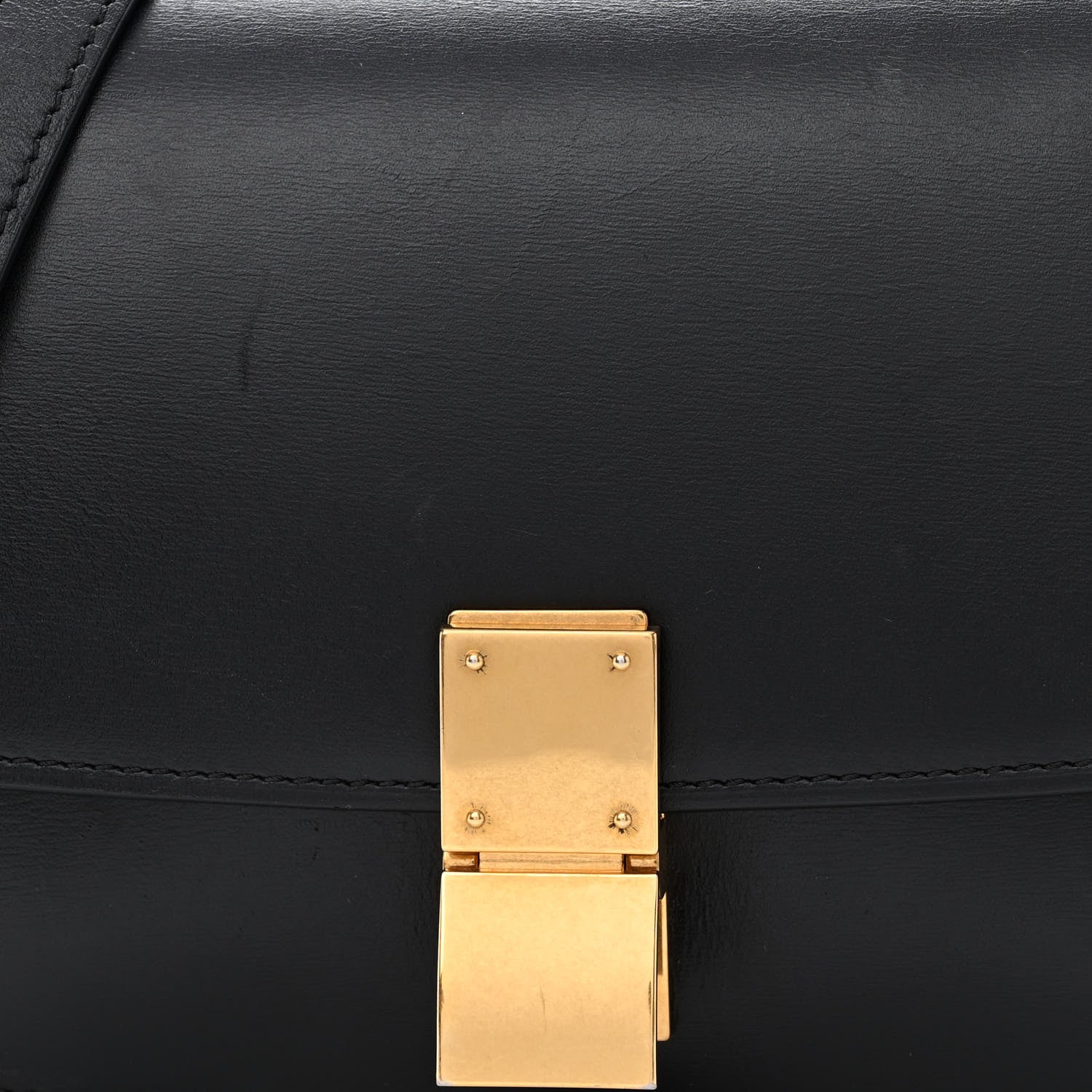 Celine Box Calfskin Small Classic Box Flap Bag Black 8 of 13