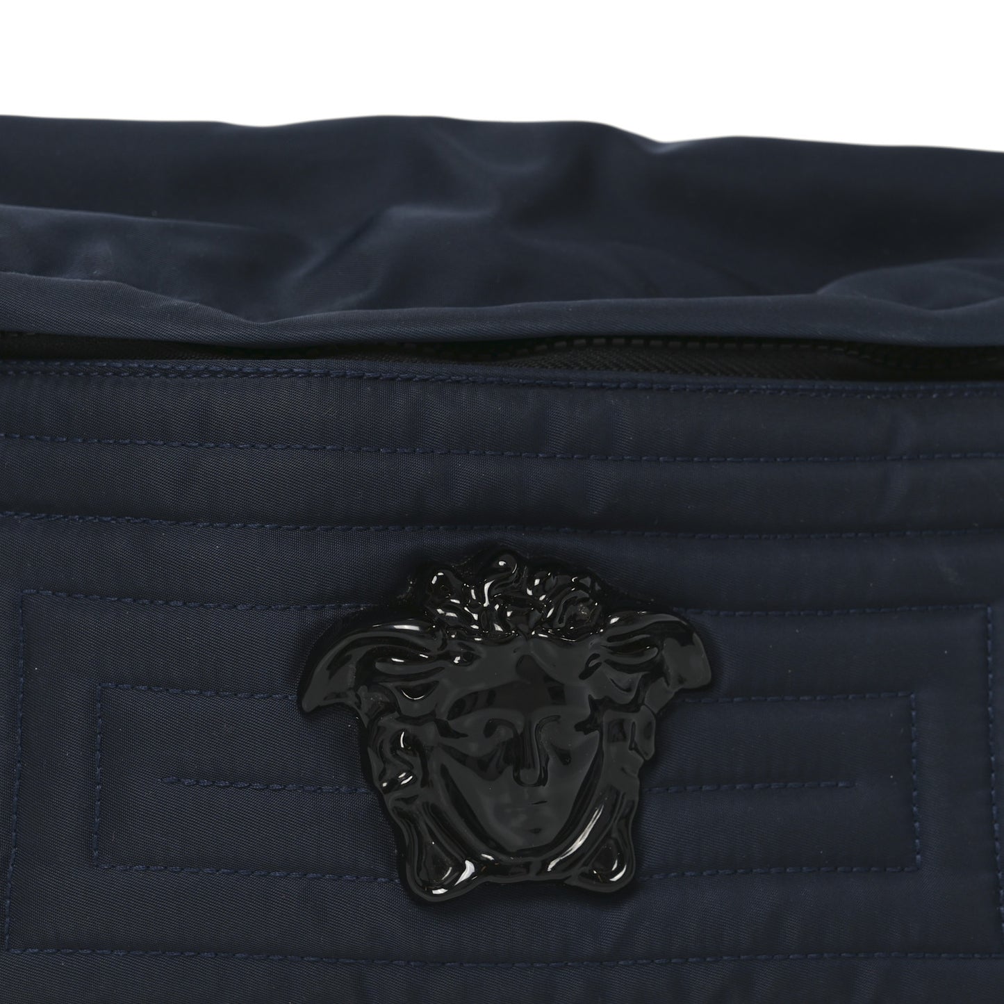 Nylon Palazzo Medusa Belt Bag Navy