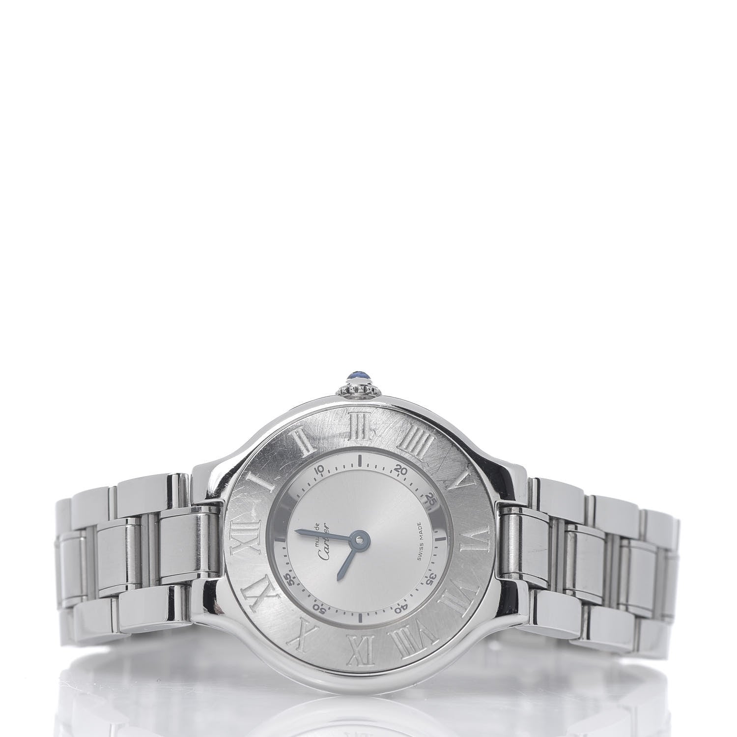 Cartier Stainless Steel 28mm Must De 21 Quartz Watch 3 of 9