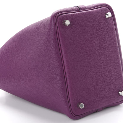 Hermes Taurillon Clemence Picotin Lock 18 PM Ultraviolet 6 of 11
