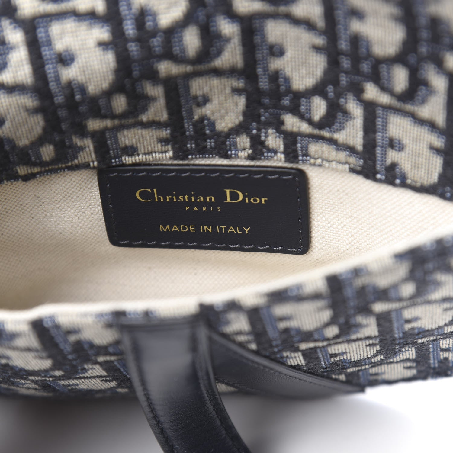 Christian Dior Oblique Saddle Belt Bag Blue 6 of 9