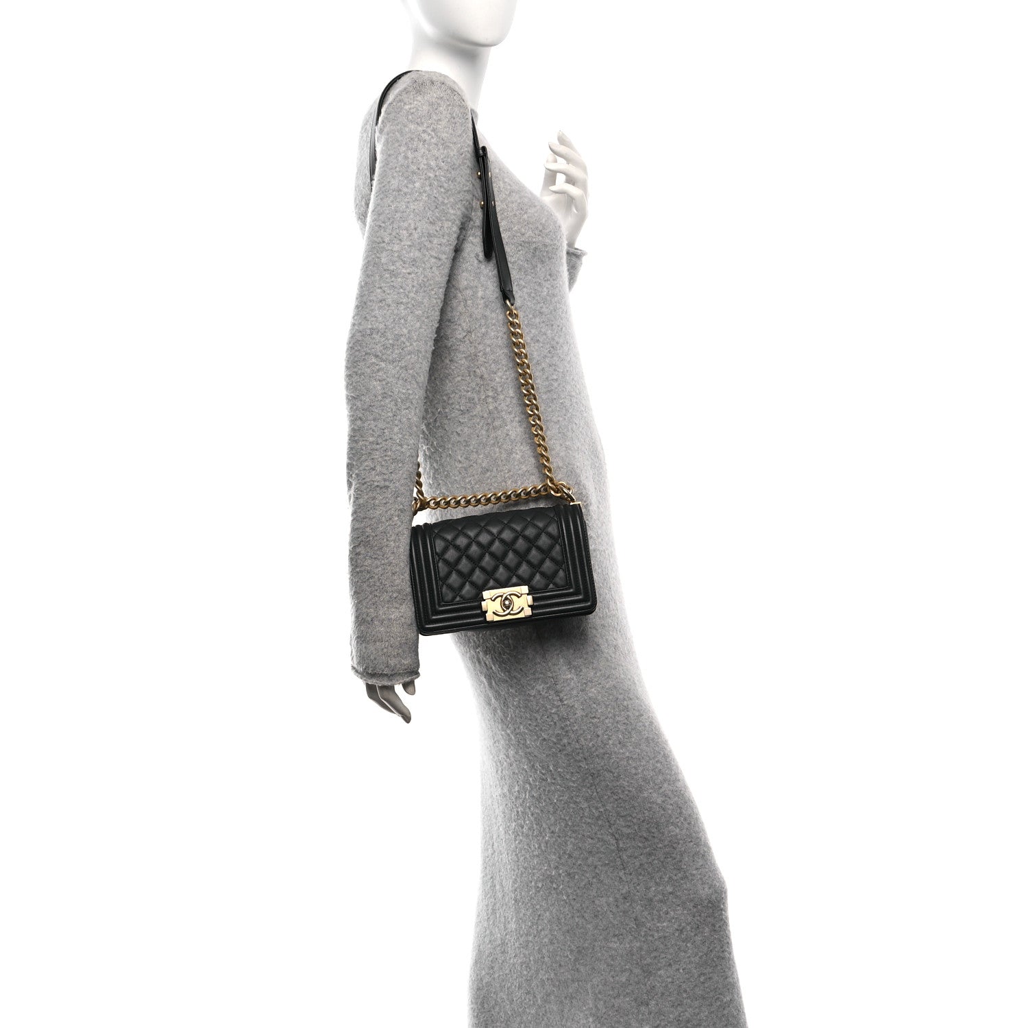 Chanel Calfskin Quilted Small Boy Flap Black 2 of 13