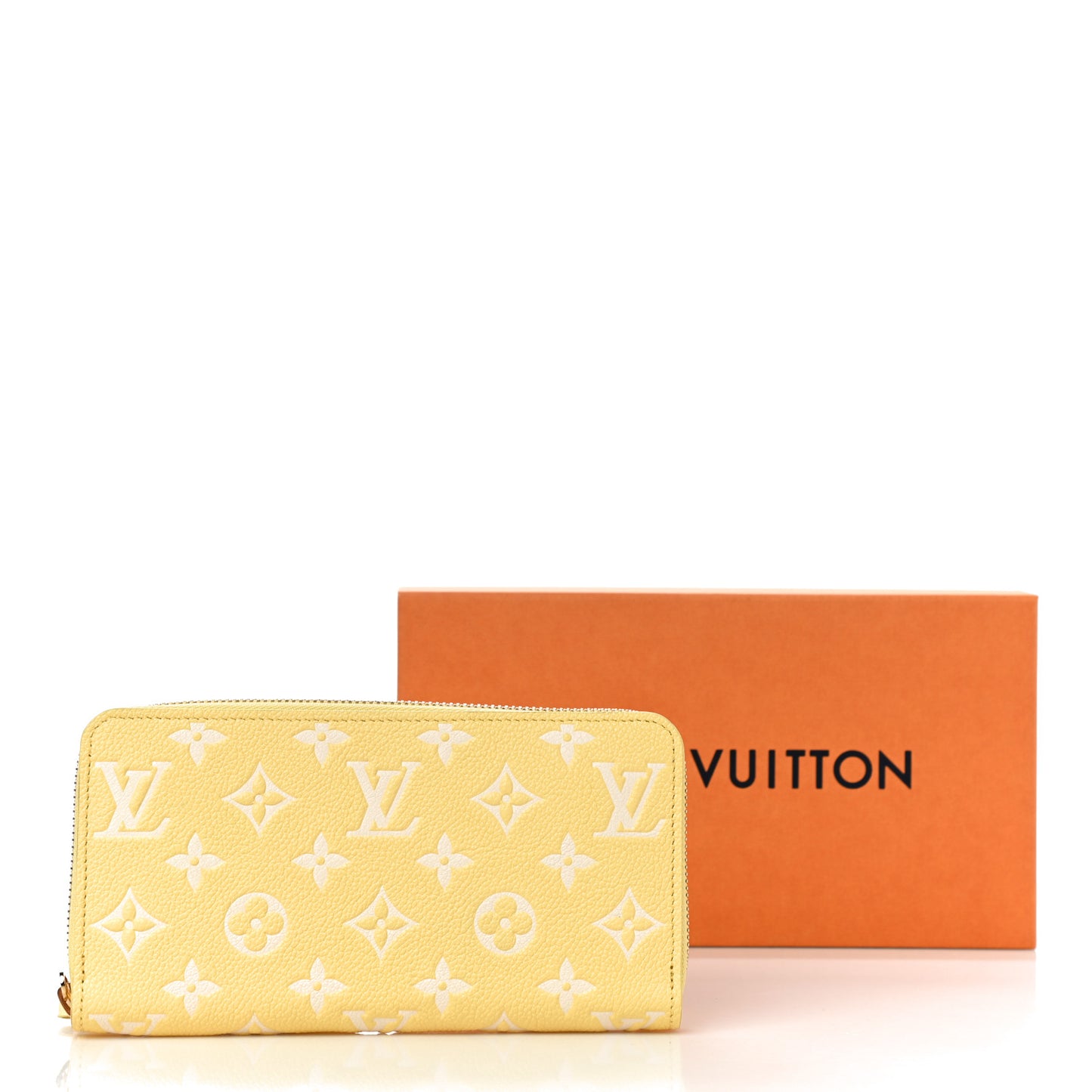 Empreinte Monogram Zippy Wallet Lemon Curd Yellow