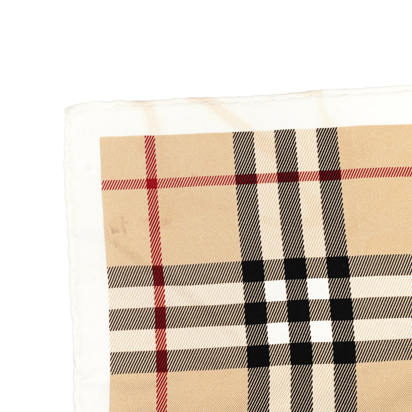 Silk House Check Triangle Scarf