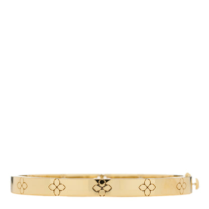 Roberto Coin 18K Yellow Gold Diamond Medium Love in Verona Bangle Bracelet 2 of 3
