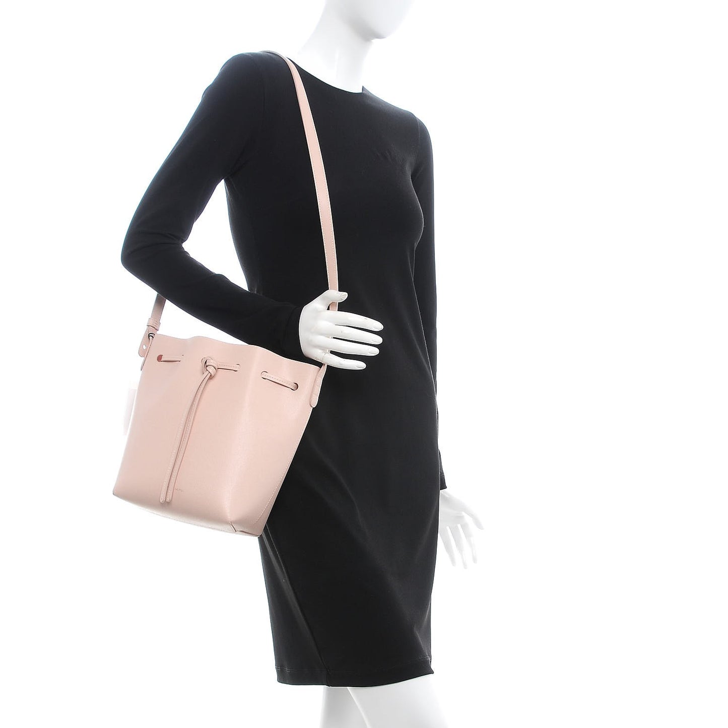 Saffiano Mini Bucket Bag Rosa