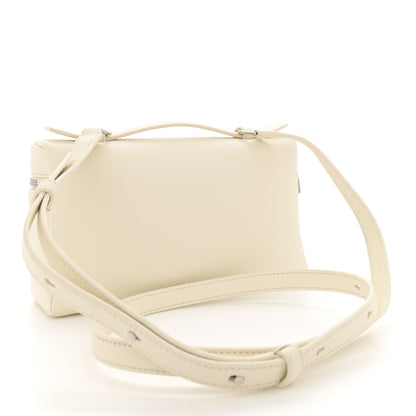 Loro Piana Grained Calfskin L19 Extra Pocket Pouch Whisper White 3 of 9