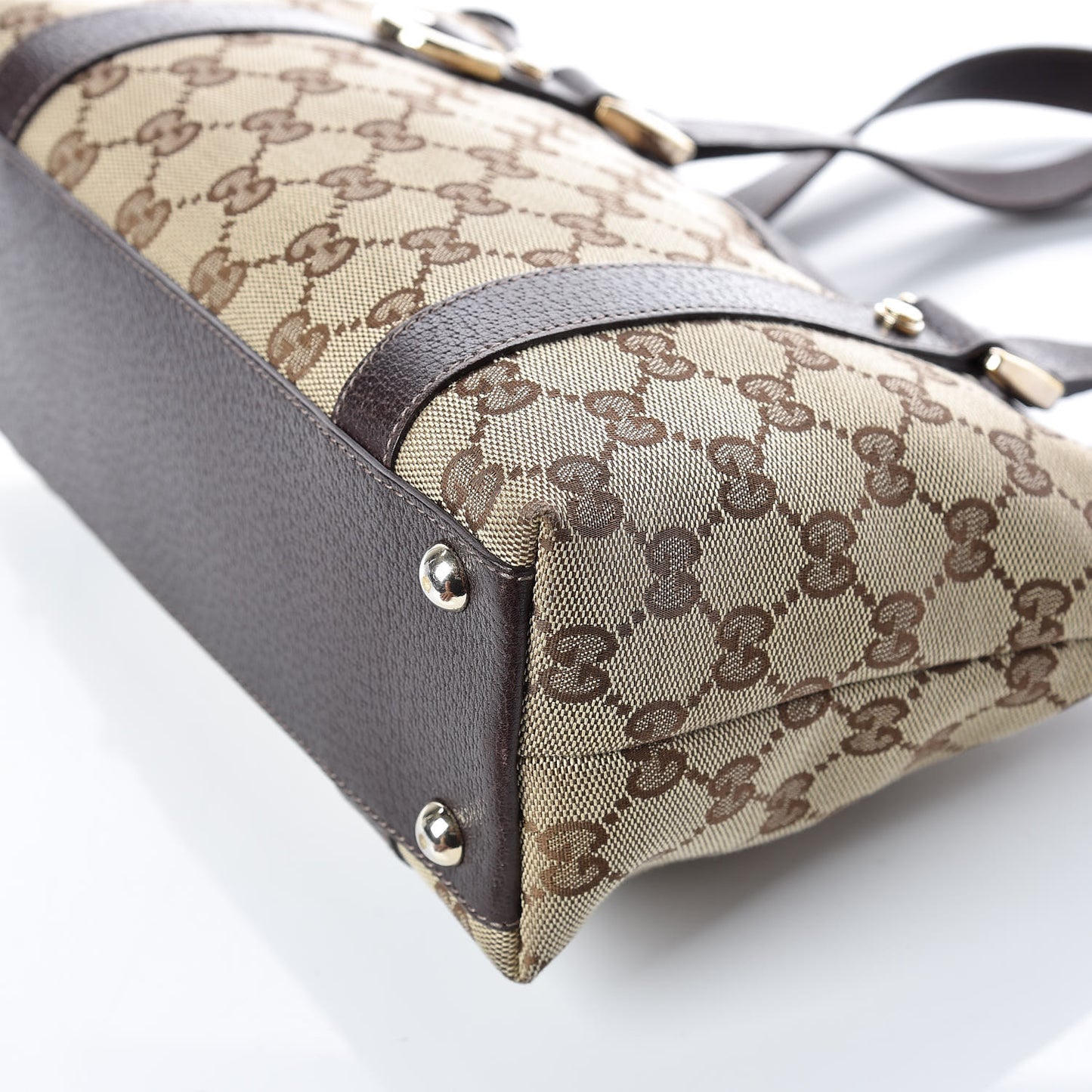 Monogram Small Abbey Tote Dark Brown