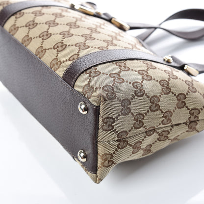 Gucci Monogram Small Abbey Tote Dark Brown 12 of 20