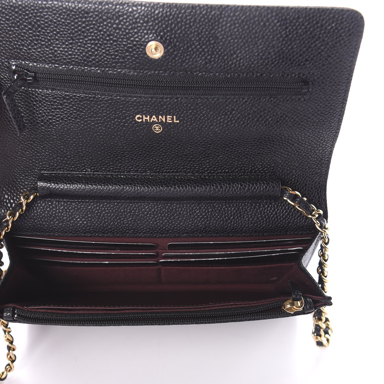 Chanel Caviar Quilted Wallet On Chain WOC Black 5 of 10