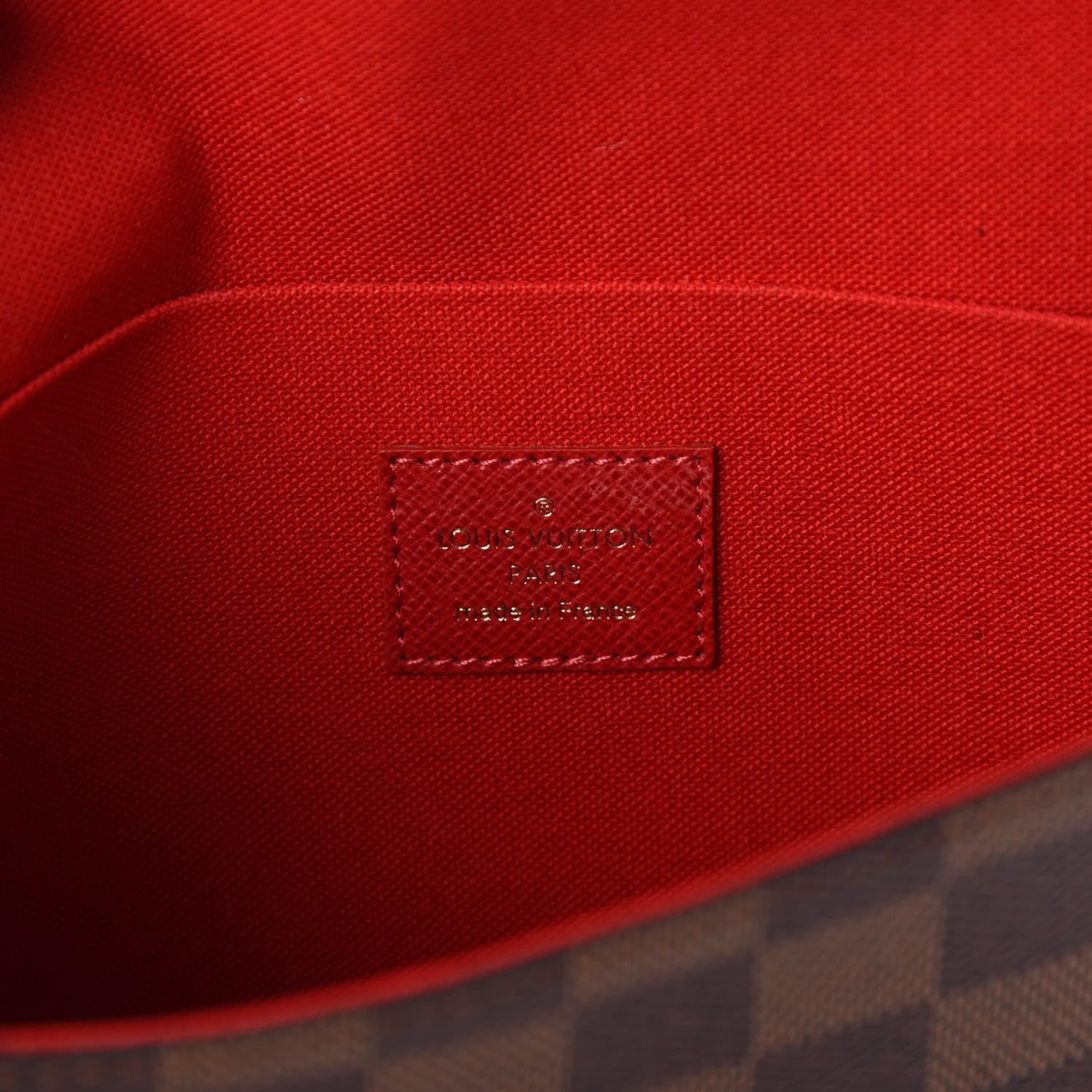 Louis Vuitton Damier Ebene Pochette Felicie Chain Wallet 6 of 9