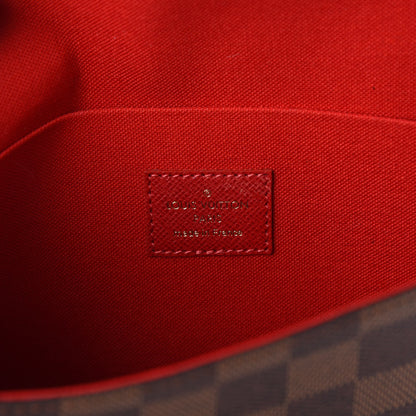 Louis Vuitton Damier Ebene Pochette Felicie Chain Wallet 6 of 9
