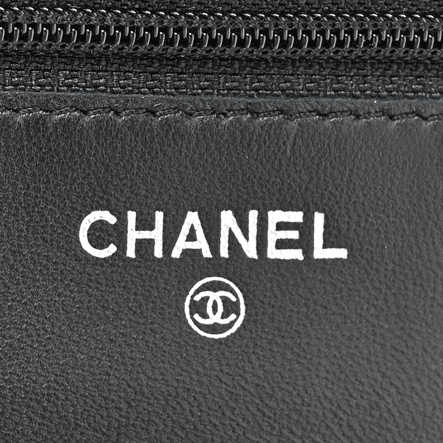Chanel Lambskin Quilted Wallet On Chain WOC Black 6 of 11