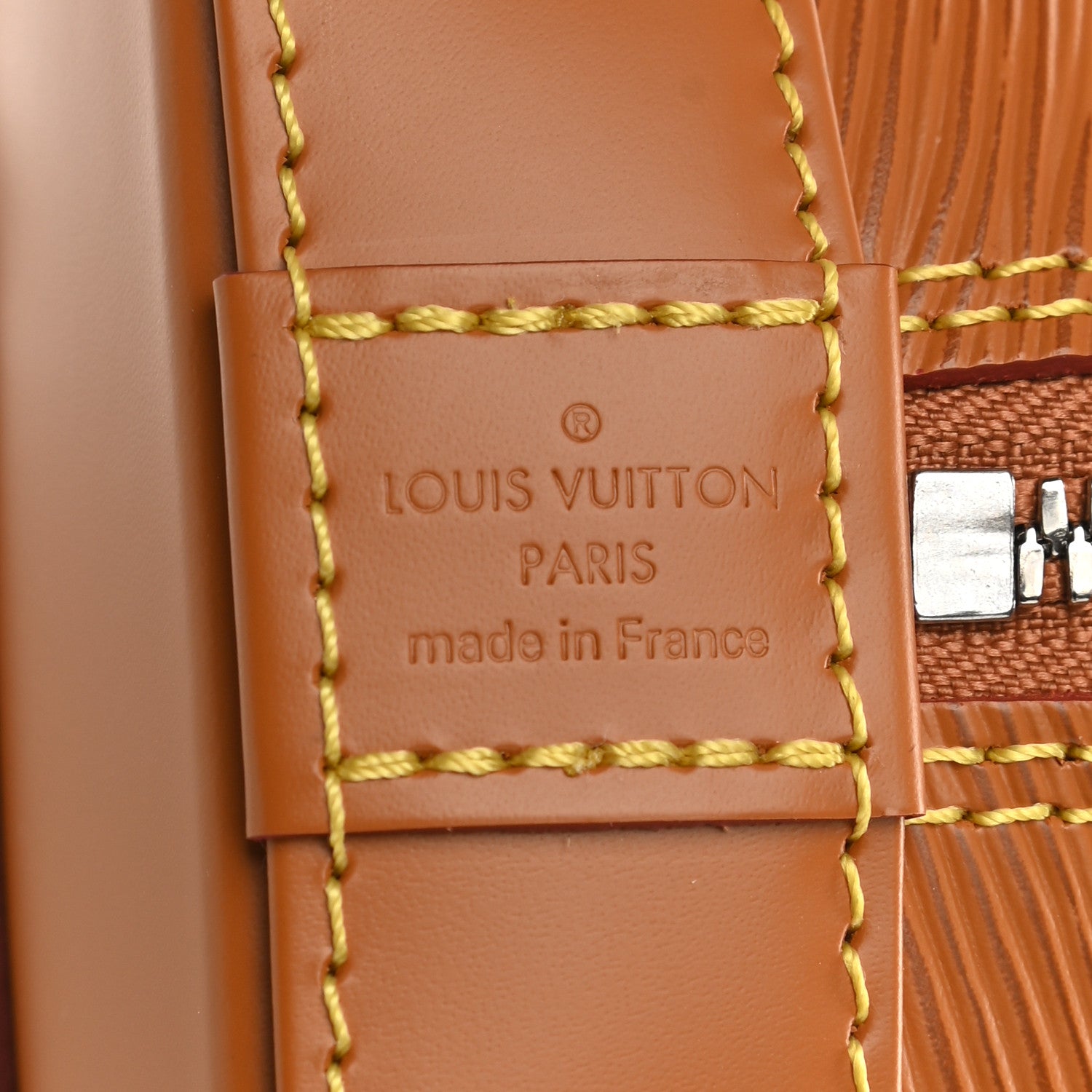 Louis Vuitton Epi Jacquard Alma BB Honey Gold 6 of 8