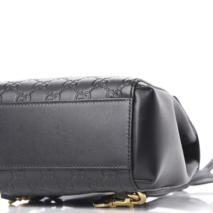 Gucci Guccissima Signature Padlock Backpack Black 6 of 9